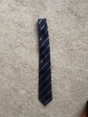Classic Navy Stripe Childrens Place Kids Tie - Blue Accent